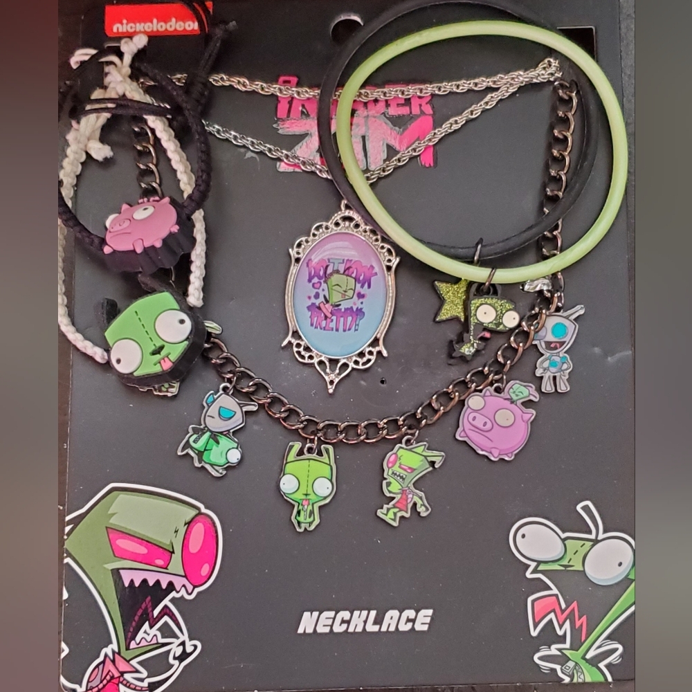 Nickelodeon Invader Zim Kids Accessory Set - Green and Black